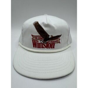 Vintage Winston Spirit Of Freedom Eagle Rope Snapback Hat Made In USA